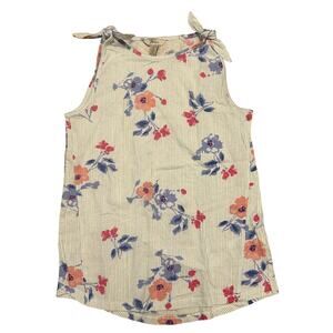 Joules Pink Blue Floral Tank Top size 11-12